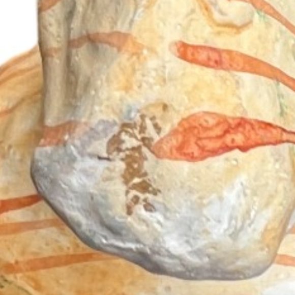 RARE! Vtg Paper Mache Bunnies Vibrant Colors Walmart Handpainted Philippines 12" - Picture 5 of 15